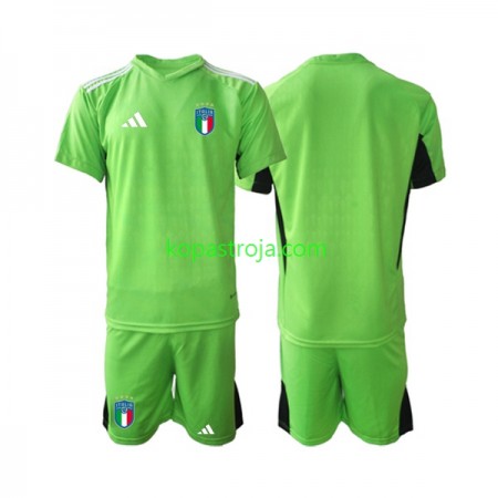 Billiga Fotbollströjor Italien Målvakt Barn Hemma tröja 2023 Kortärmad